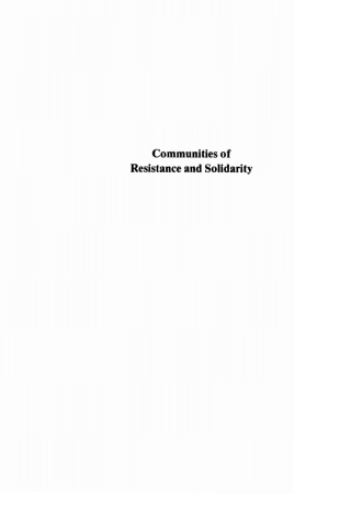 Imagen de portada: Communities of Resistance and Solidarity 9781532616969