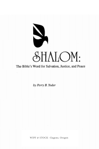 Cover image: Shalom 9781532619427