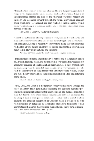 Titelbild: Faith, Class, and Labor 9781725257160