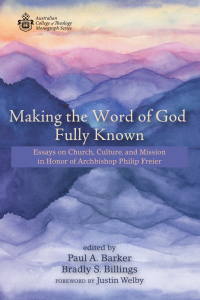 Omslagafbeelding: Making the Word of God Fully Known 9781725259089