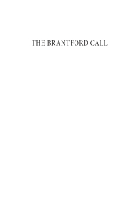 Cover image: The Brantford Call 9781725259201