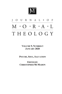 Cover image: Journal of Moral Theology, Volume 9, Number 1 9781725262539