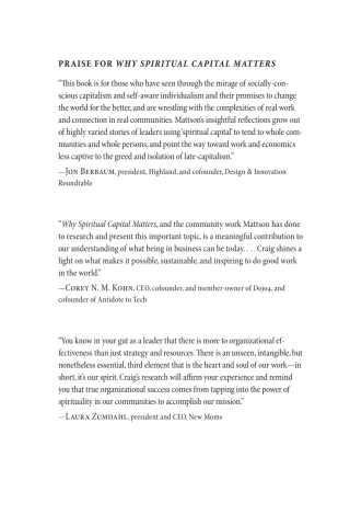 صورة الغلاف: Why Spiritual Capital Matters 9781725264427