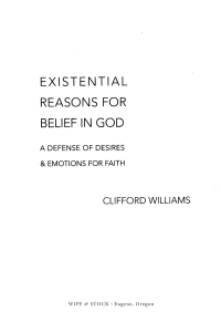Cover image: Existential Reasons for Belief in God 9781725264694