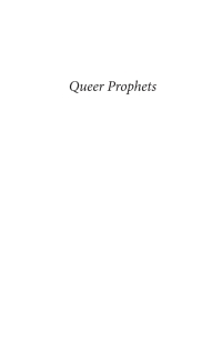 صورة الغلاف: Queer Prophets 9781725266568