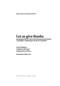 Cover image: Let Us Give Thanks 9781725256347