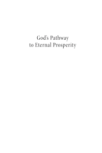 Cover image: God’s Pathway to Eternal Prosperity 9781725267688