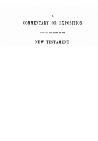 Imagen de portada: A Commentary or Exposition upon all the Books of the New Testament 9781725269965