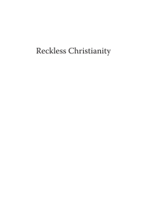 Imagen de portada: Reckless Christianity 9781725272477