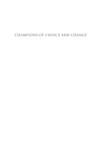 Imagen de portada: Champions of Choice and Change 9781725273542