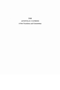 Cover image: The Apostolic Fathers, A New Translation and Commentary, Volume IV 9781725274297