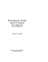Cover image: Knowing the Truth About Creation 9781592441235