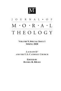 Cover image: Journal of Moral Theology, Volume 9, Special Issue 1 9781725280182