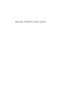 Cover image: Death, Family, and Love 9781725280496