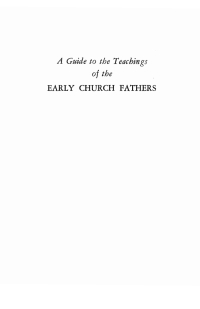 Cover image: A Guide to the Teachings of the Early Church Fathers 9781725280649