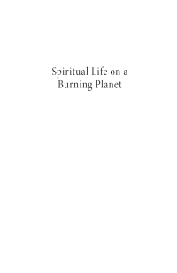 Cover image: Spiritual Life on a Burning Planet 9781725282117
