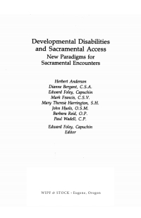 Cover image: Developmental Disabilities and Sacramental Access 9781725282322