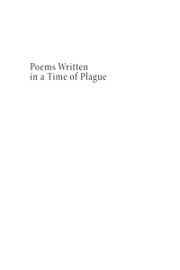 Cover image: Poems Written in a Time of Plague 9781725283206
