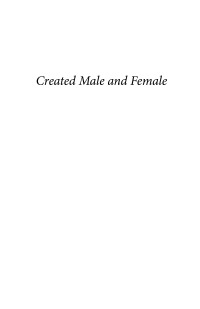 Titelbild: Created Male and Female 9781725284647