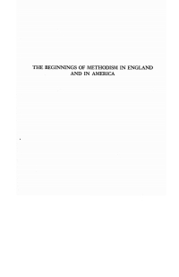 Imagen de portada: The Beginnings of Methodism in England and America 9781725284845