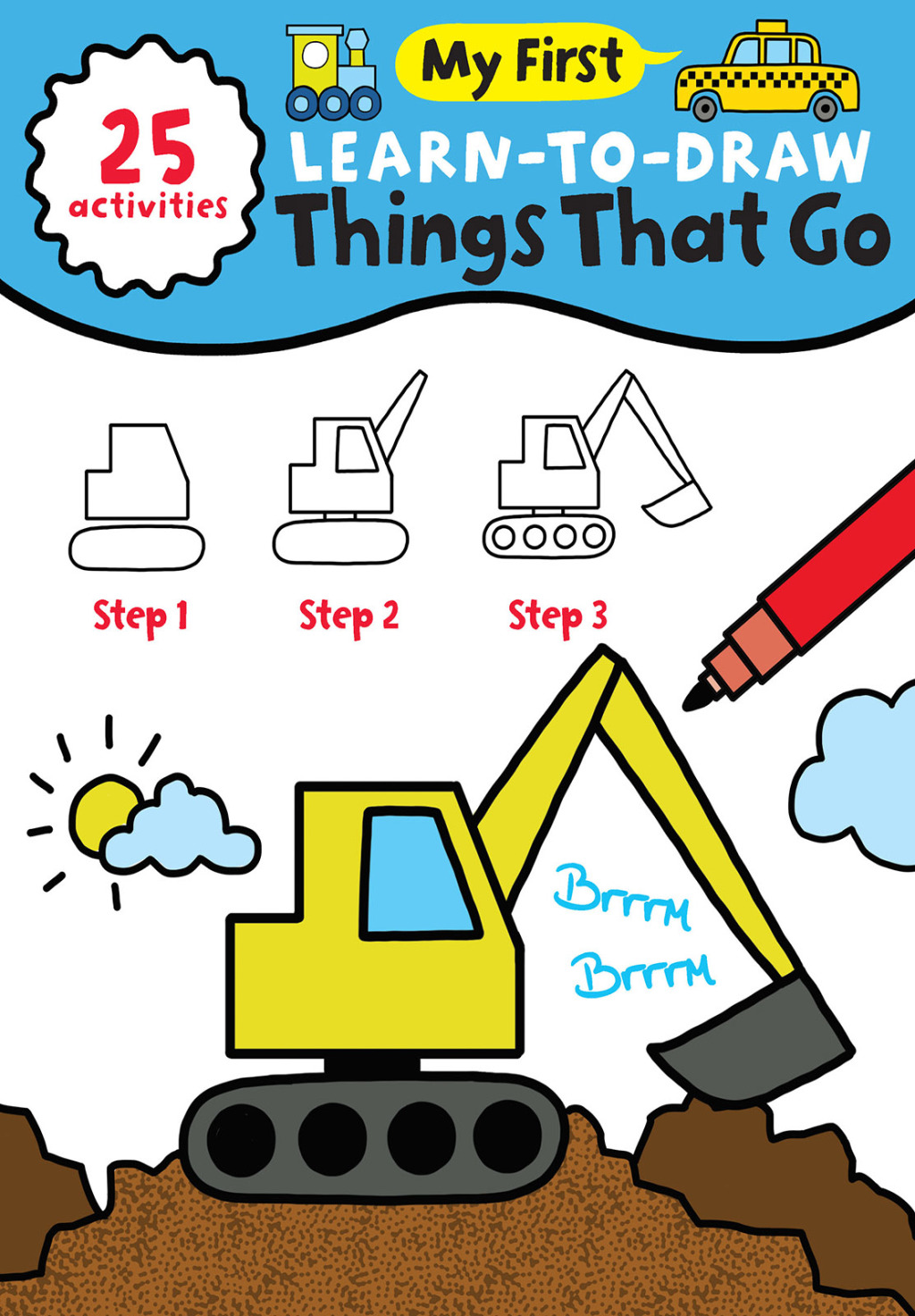 My First Learn-To-Draw: Things That Go (25 Wipe Clean Activities + Dry Erase Marker) 1st Edition