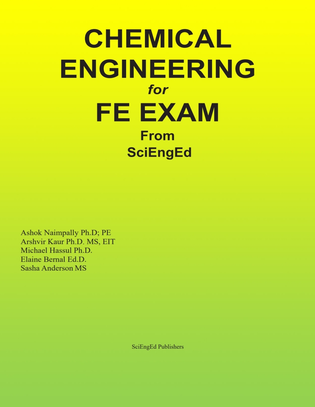CHEMICAL ENGINEERING FOR FE EXAM 1st Edition
