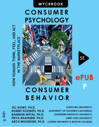 Cover image: CB5e—Consumer Psychology/Consumer Behavior AVERY (ePub-p) 5th edition 9781735983905