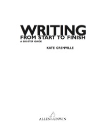 Omslagafbeelding: Writing From Start to Finish 9781865085142