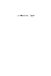 表紙画像: The Mahathir Legacy 1st edition 9781865089775