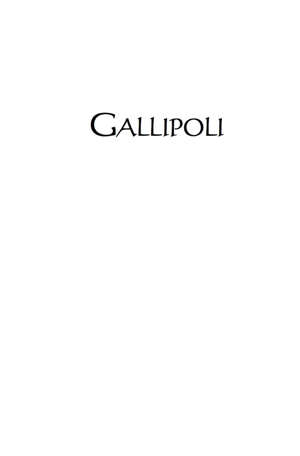 Gallipoli The Turkish story