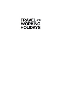 Cover image: Travel and Working Holidays 9781865088983