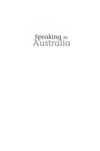 Imagen de portada: Speaking for Australia 1st edition 9781741144307