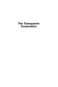 Omslagafbeelding: The Transparent Corporation 9781865088976