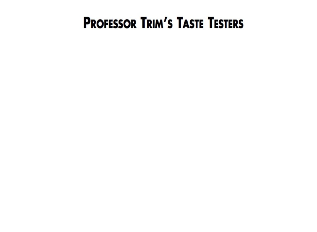 Professor Trims Taste Testers eBook