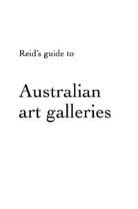 Omslagafbeelding: Reid's Guide to Australian Art Galleries 9781741146745