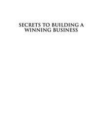 表紙画像: Secrets to Building a Winning Business 9781865089843