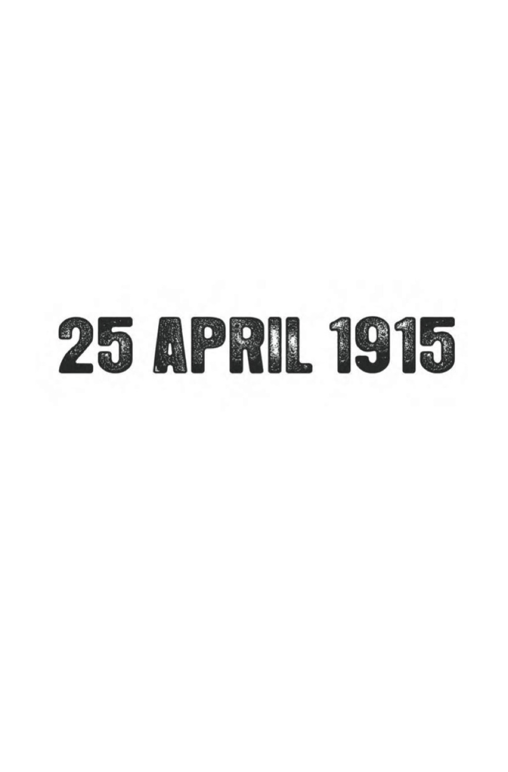 25 April 1915 The Day the Anzac Legend was Born