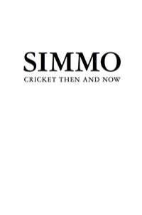 Cover image: Simmo: Cricket Then and Now 9781741750416