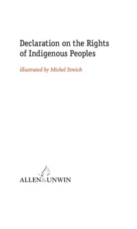 Imagen de portada: Declaration on the Rights of Indigenous Peoples 9781741758450