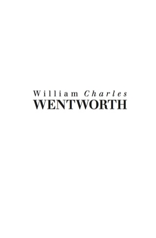 Cover image: William Charles Wentworth 9781741751925