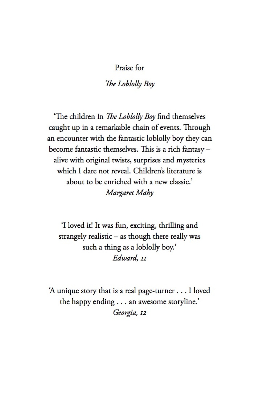 The Loblolly Boy (eBook) - James Norcliffe,