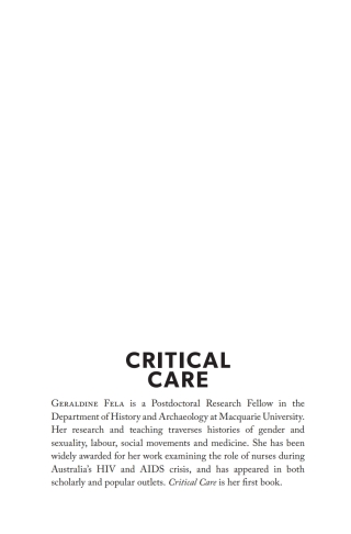 Cover image: Critical Care 9781761170034
