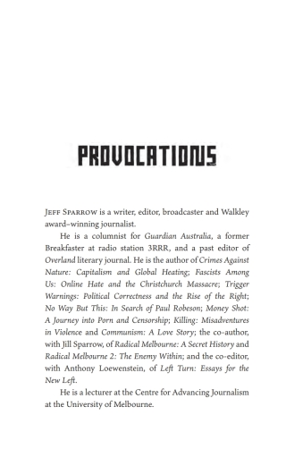 Imagen de portada: Provocations 9781742237510