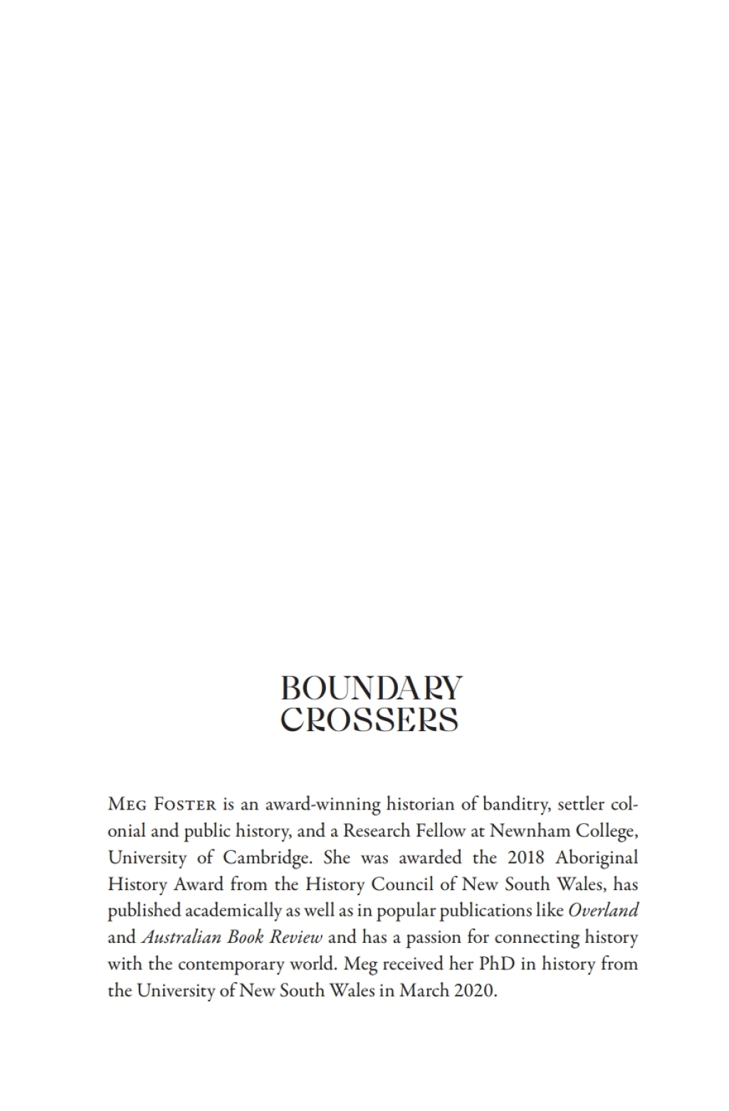 Boundary Crossers The hidden history of Australia’s other bushrangers