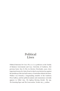 Cover image: Political Lives 9781742237497