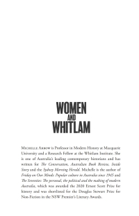Imagen de portada: Women and Whitlam 9781742237855