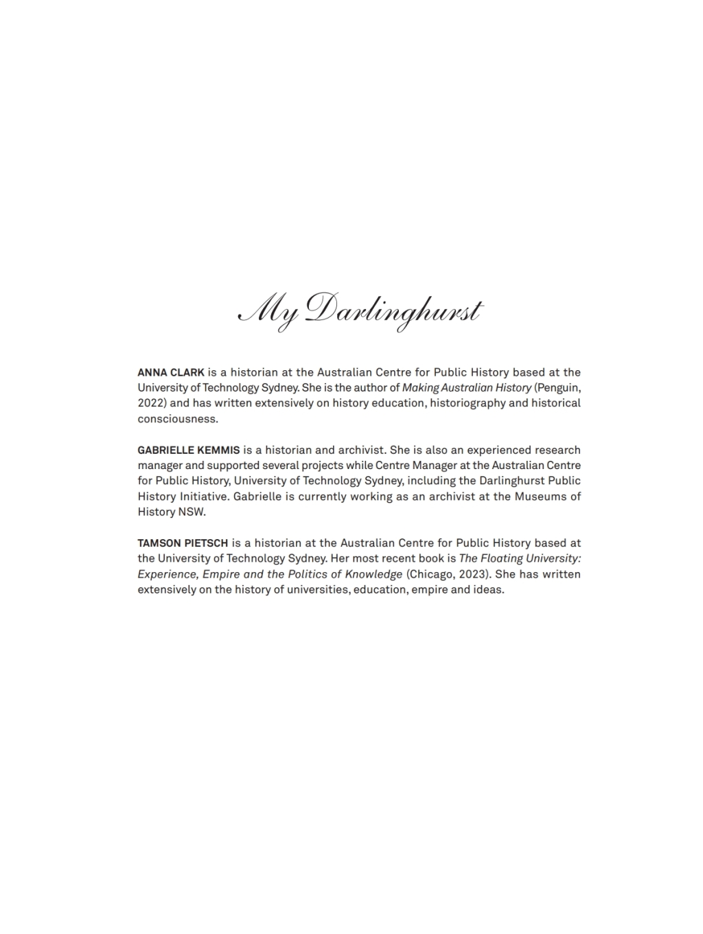 My Darlinghurst
