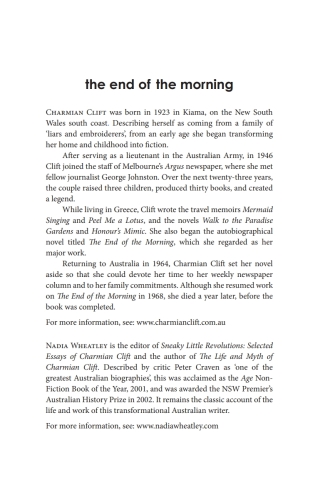 Imagen de portada: The End of the Morning 9781742238166