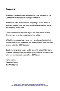 Cover image: CISM Certified Information Security Manager Certification Exam Preparation Course in a Book for Passing the CISM Exam - The How To Pass on Your First Try Certification Study Guide 1st edition 9781742443010