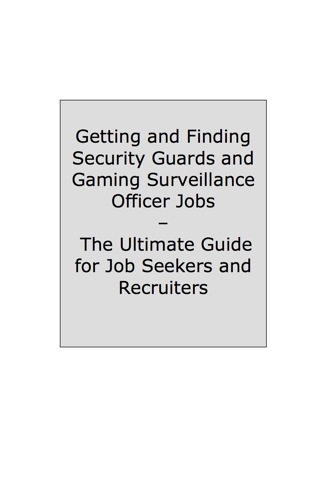 Cover image: How to Land a Top-Paying Security Guards and Gaming Surveillance Officer Job: Your Complete Guide to Opportunities, Resumes and Cover Letters, Interviews, Salaries, Promotions, What to Expect From Recruiters and More! 9781742446110